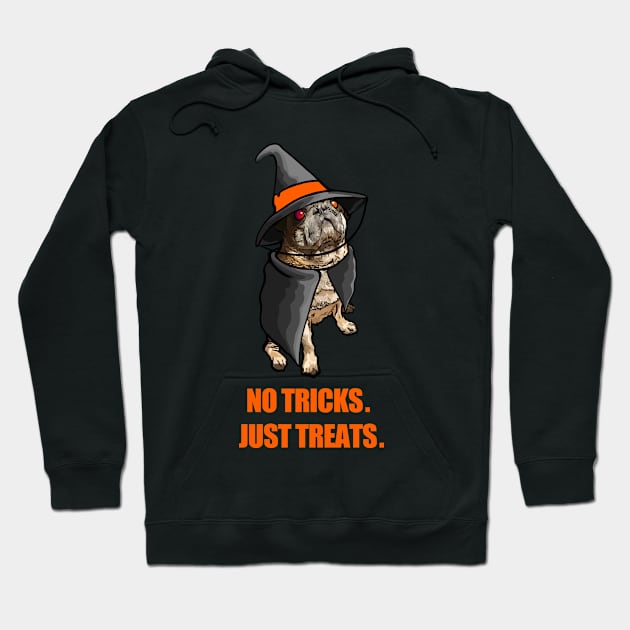 No Tricks. Just Treats Hoodie by leonlambyart